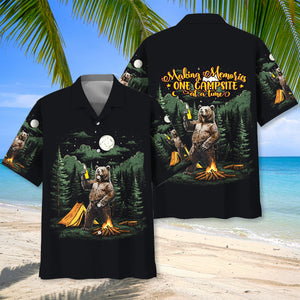 Making Memories One Campsite At A Time Bear Hawaiian Shirt