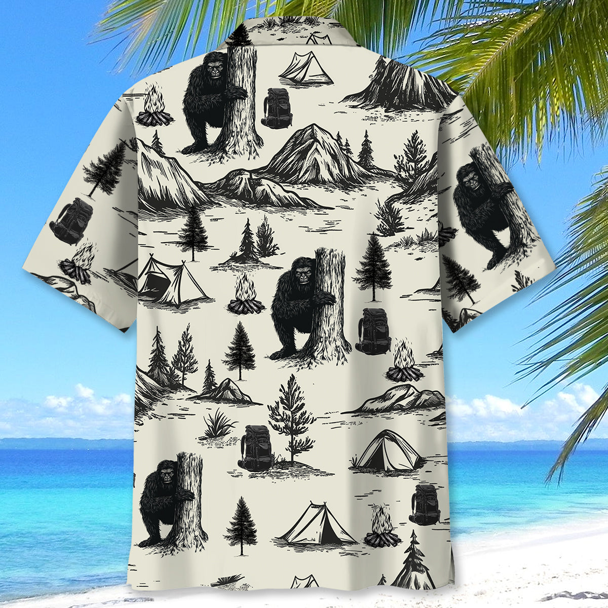 Vintage Camping Hawaiian Shirt
