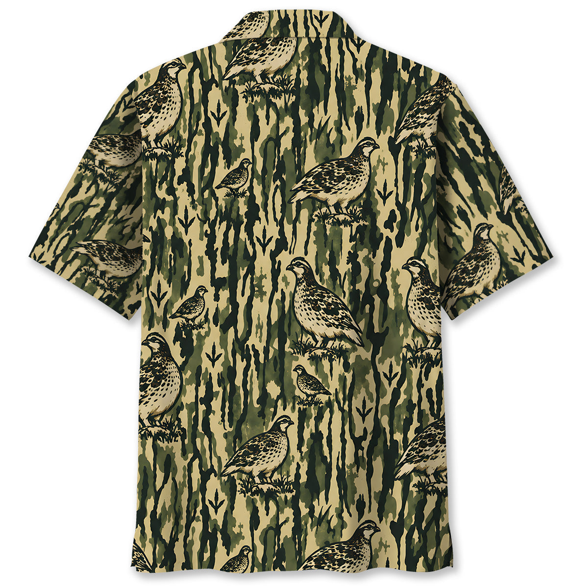 Ptarmigan Stripe Camouflage Hawaiian Shirt