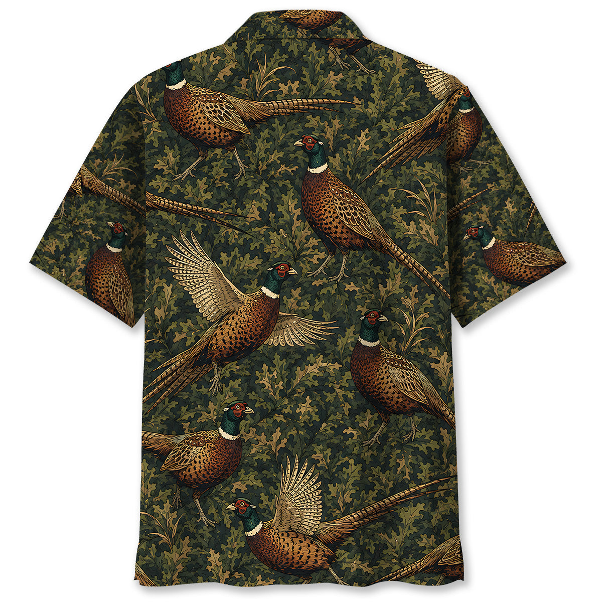 Pheasant Woodland Hawaiian Shirt