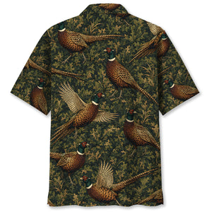 Pheasant Woodland Hawaiian Shirt