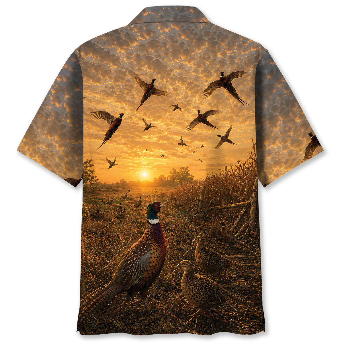Wild Pheasant Hunting Nature Hawaiian Shirt