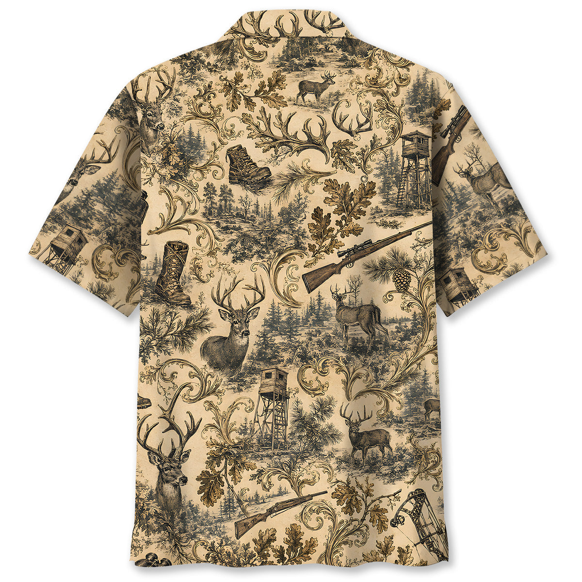 Deer Hunting Vintage Hawaiian Shirt