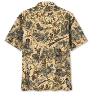 Deer Hunting Vintage Hawaiian Shirt