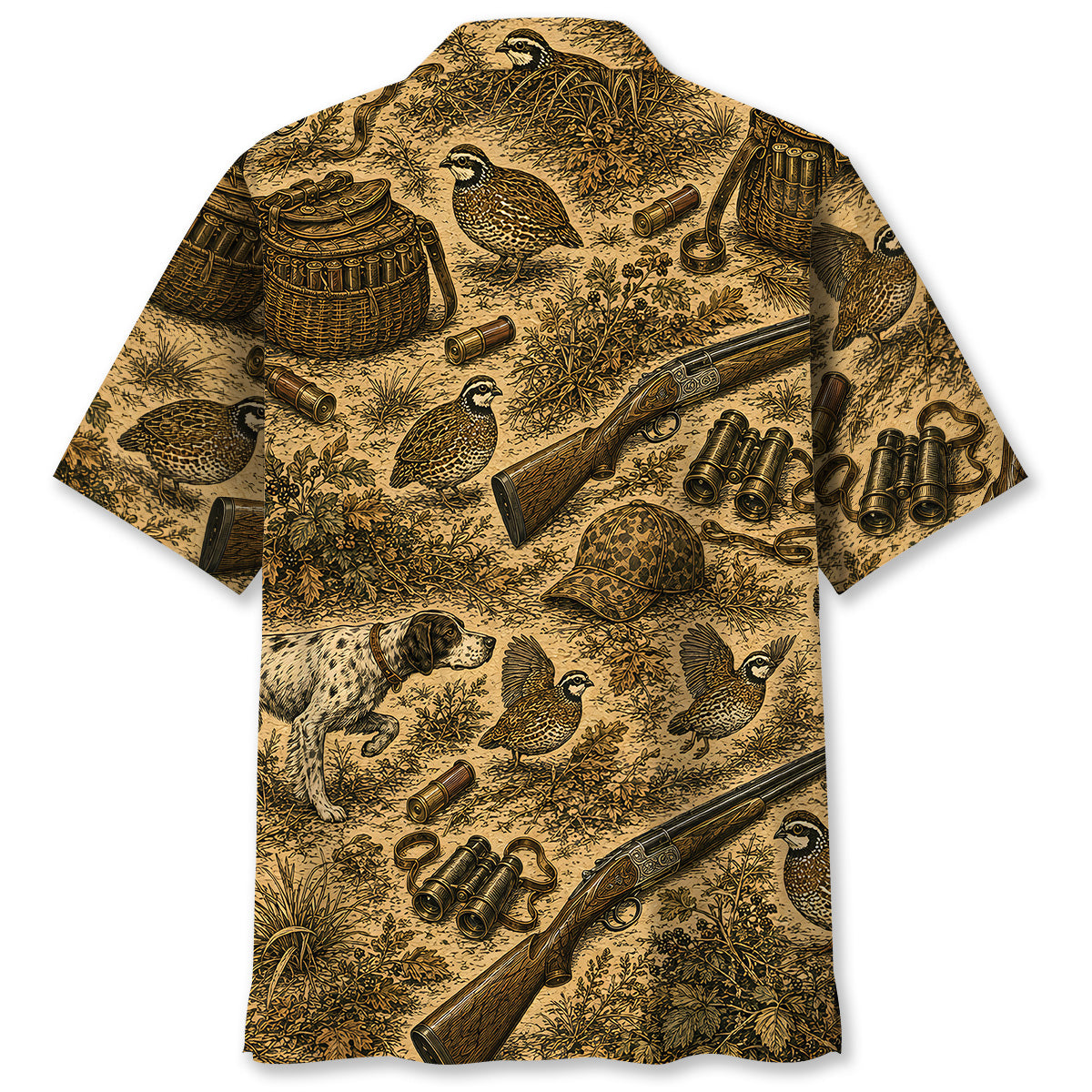 Vintage Quail Hunting Hawaiian Shirt