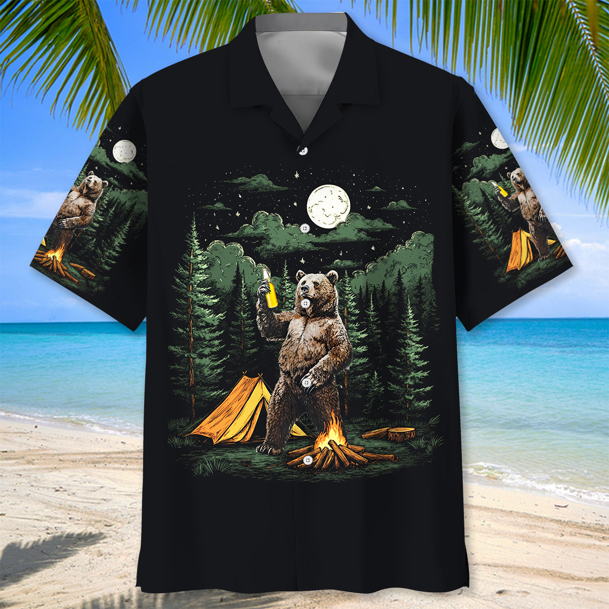 Making Memories One Campsite At A Time Bear Hawaiian Shirt