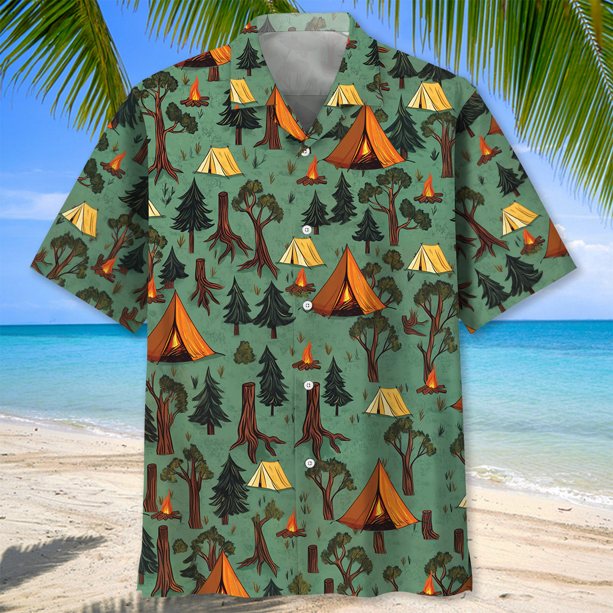 Camping Without Beer Just Sitting In The Woods Hawaiian Shirt
