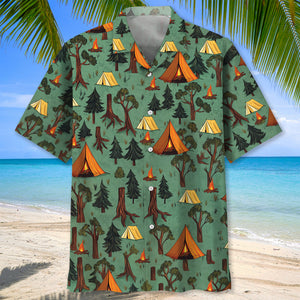 Camping Without Beer Just Sitting In The Woods Hawaiian Shirt