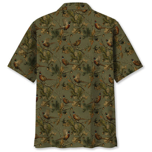 Wild Pheasant Field Heritage Hawaiian Shirt