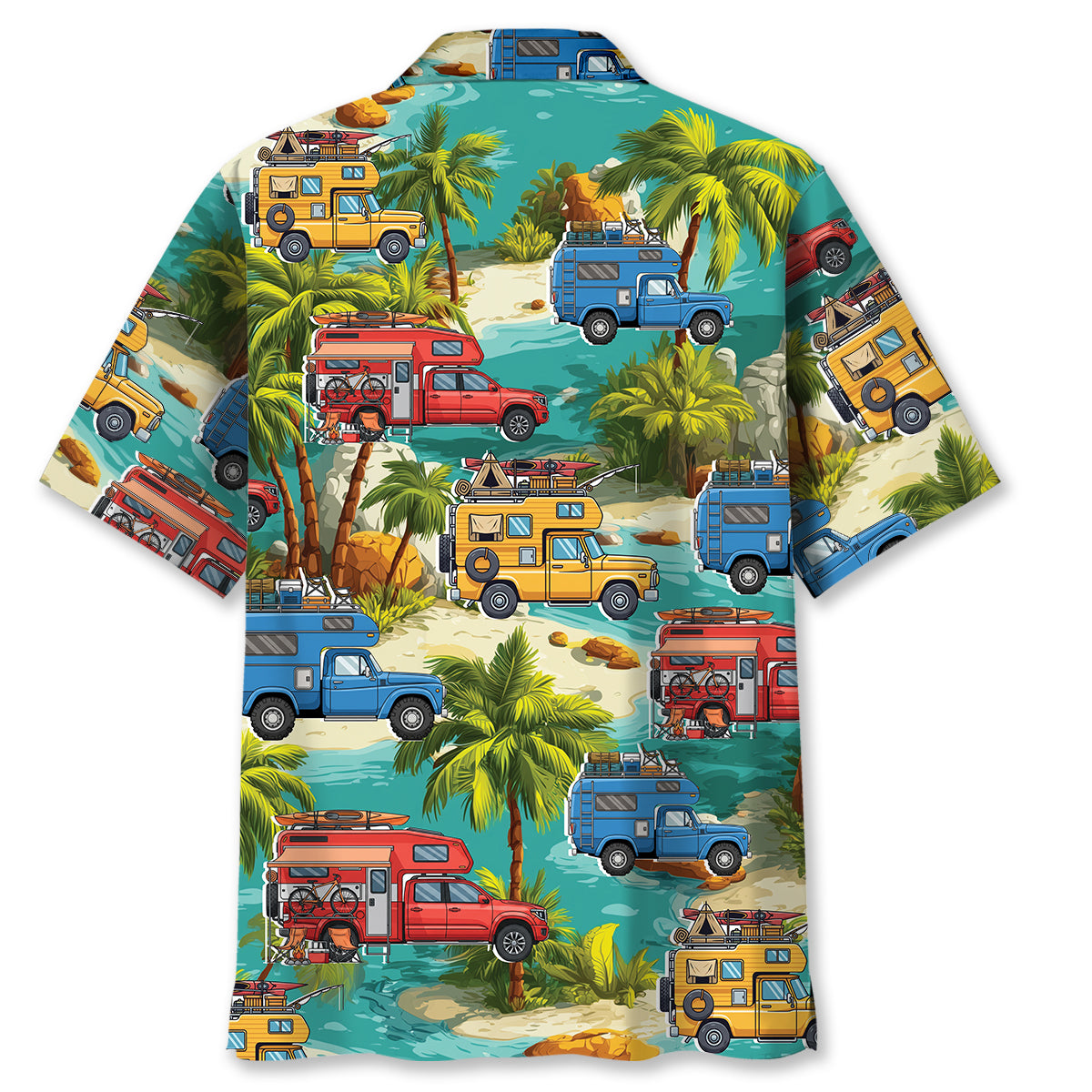 Truck Camper Funny Hawaiian Shirt