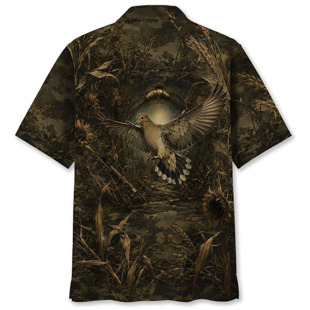 Dove Hunting Dark Camo Hawaiian Shirt