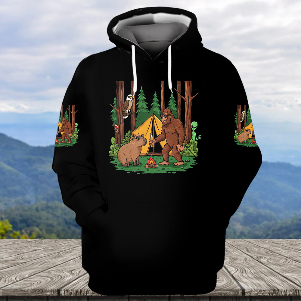 You Don't have To Be Crazy To Camp With Us All Over Print Shirt