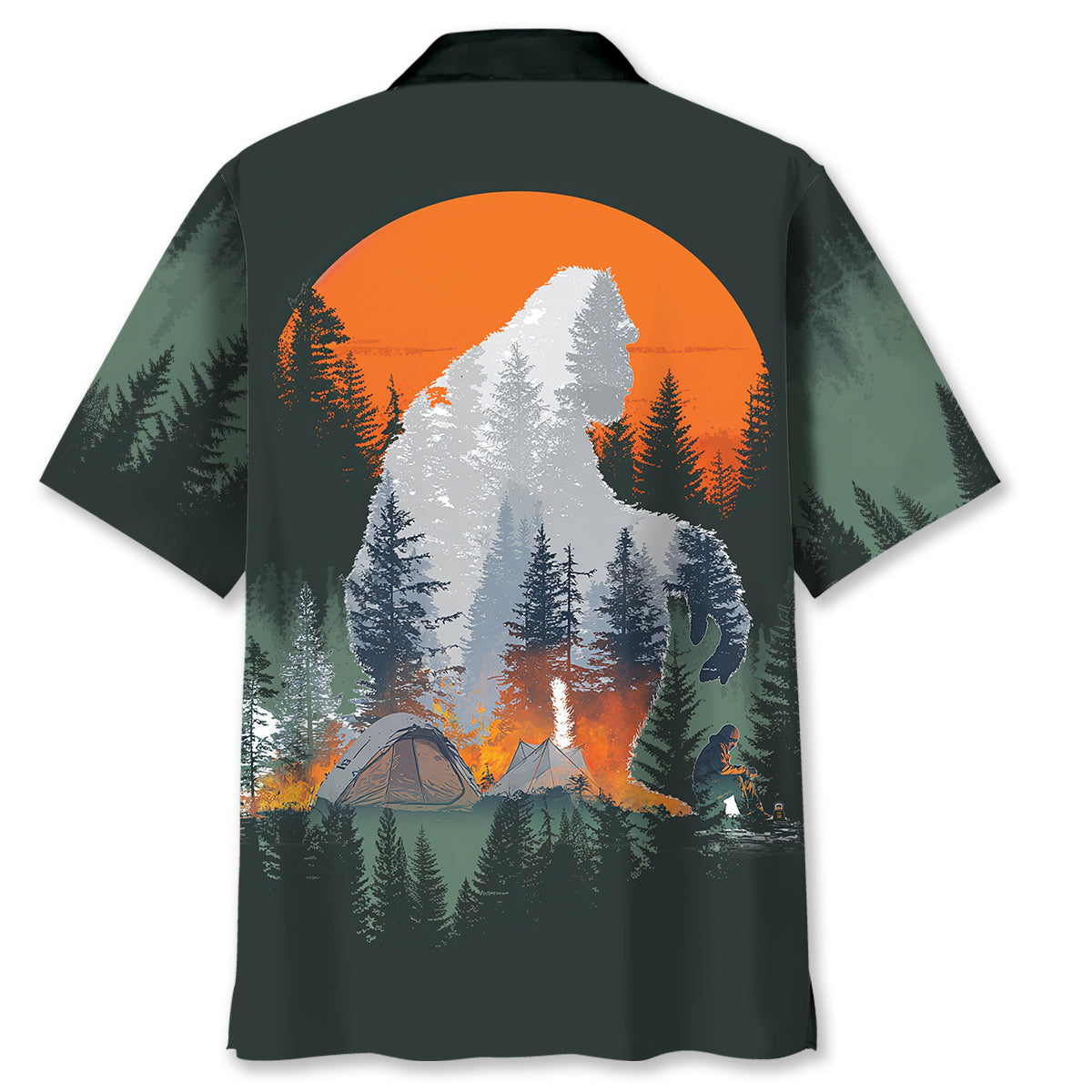 Campfire Stories with Bigfoot Hawaiian Shirt