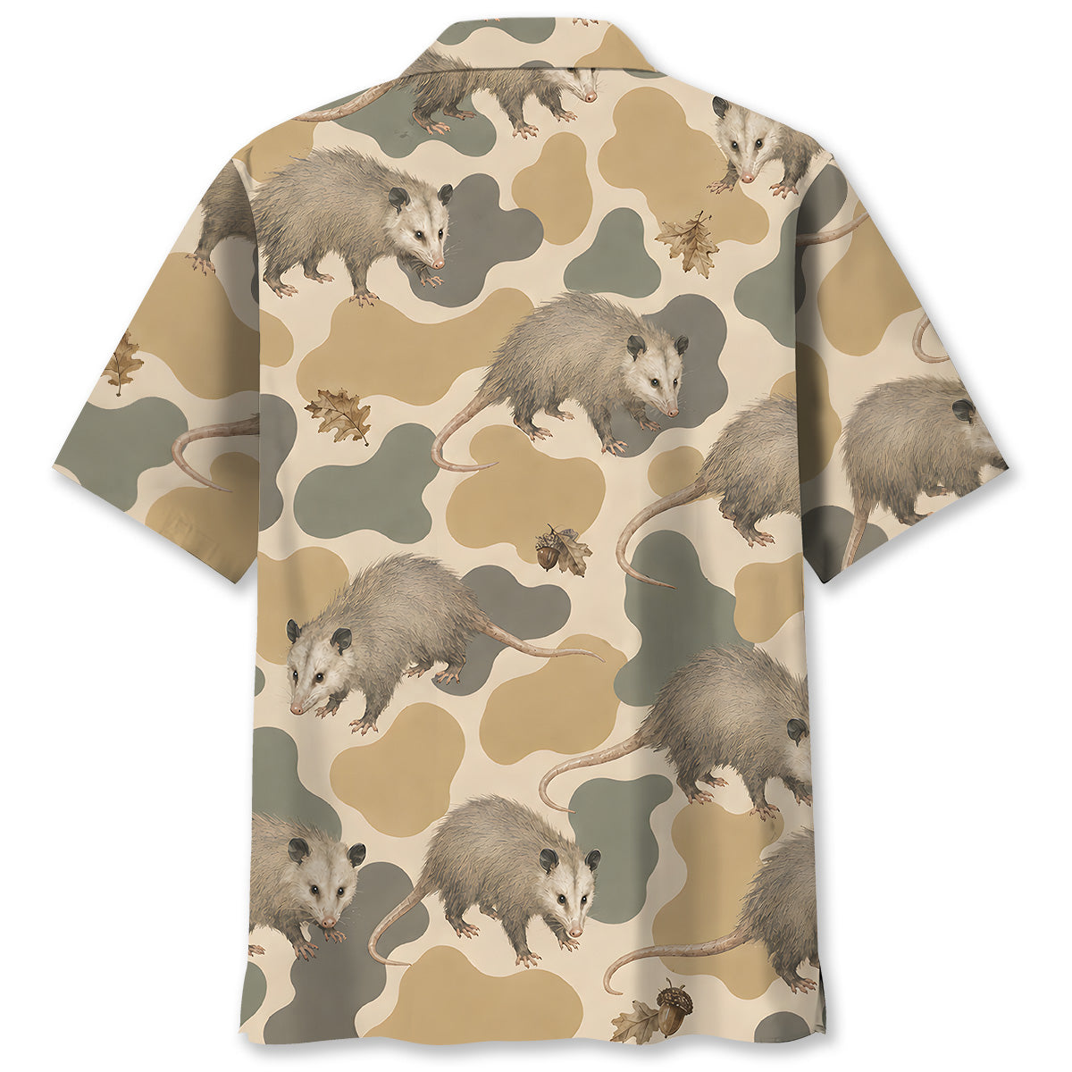 Opossum Camouflage Hawaiian Shirt