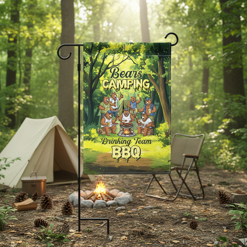 Bear Family BBQs Flag Decor