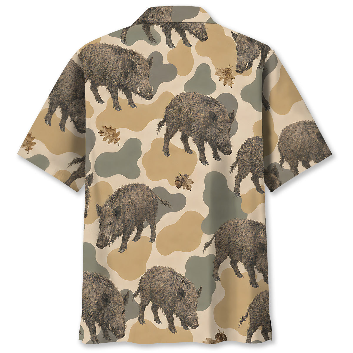 Feral Hog Camouflage Hawaiian Shirt