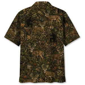 Hunt Deer Camo Hawaiian Shirt