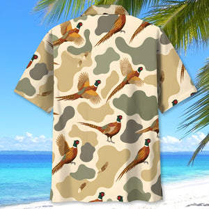 Hunting Pheasant Camouflage Hawaiian Shirt