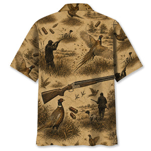 Vintage Pheasant Hunter Heritage Hawaiian Shirt