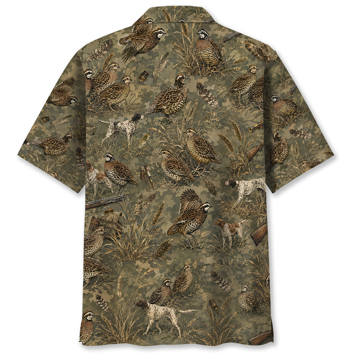 Quail Hunting Camo Hawaiian Shirt