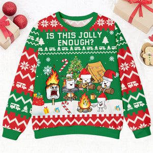 Burnt Marshmallow Christmas Ugly Sweater