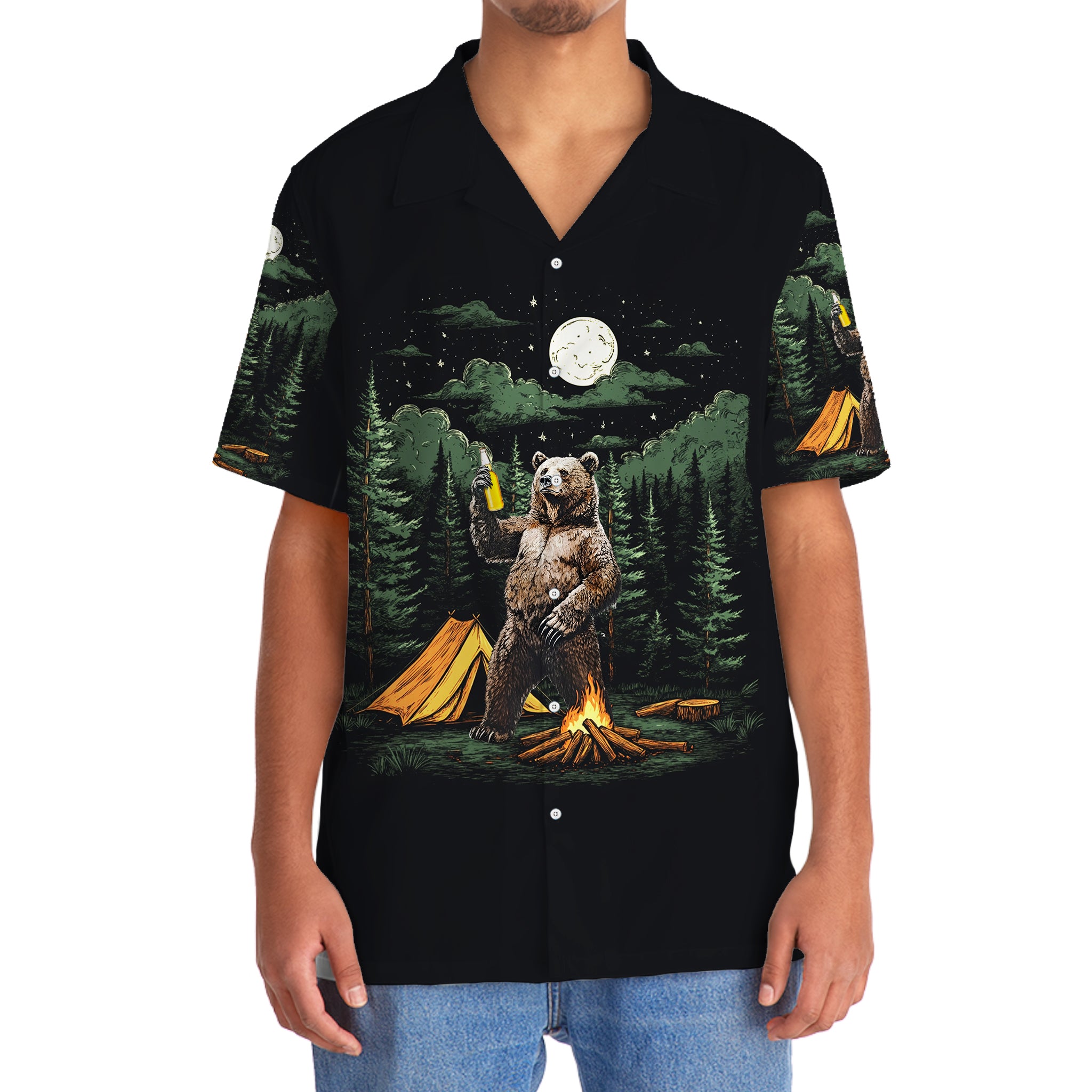 Making Memories One Campsite At A Time Bear Hawaiian Shirt