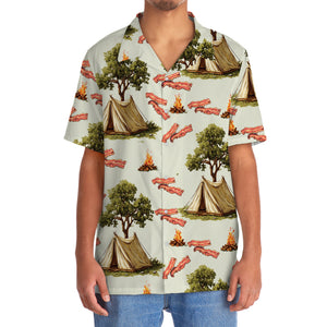 Bigfoot If It Involves Camping & Bacon Count Me In Hawaiian Shirt