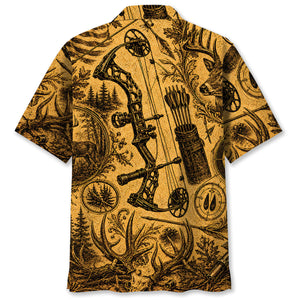 Bow Hunting Legend Vintage Art Hawaiian Shirt