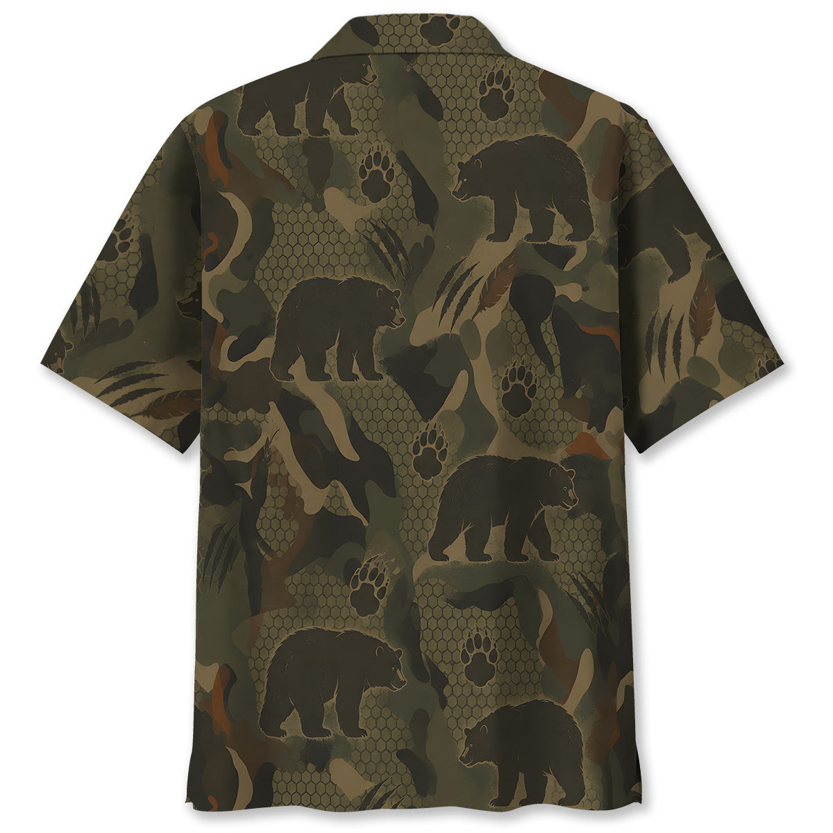 Black Bear Hunting Hawaiian Shirt