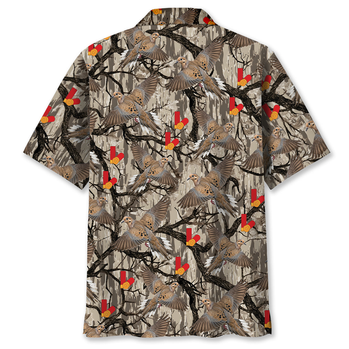 Camo Forest Dove Hunting Hawaiian Shirt
