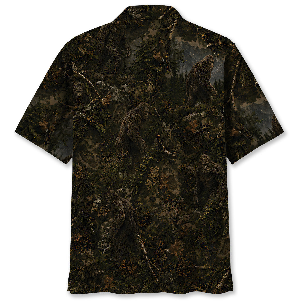 Bigfoot Forest Hawaiian Shirt