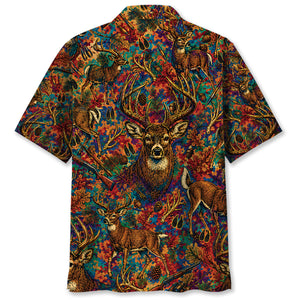 Psychedelic Deer Hunting Hawaiian Shirt