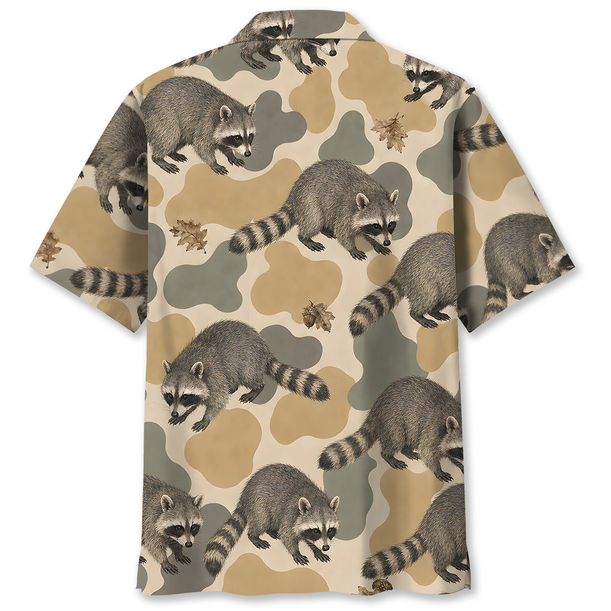 Raccoon Camouflage Hawaiian Shirt