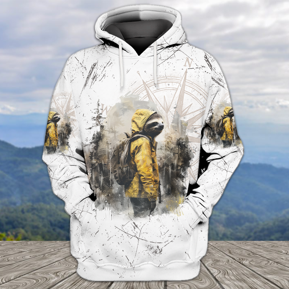 Sloth Hiking Team Will Get There All Over Print Shirt
