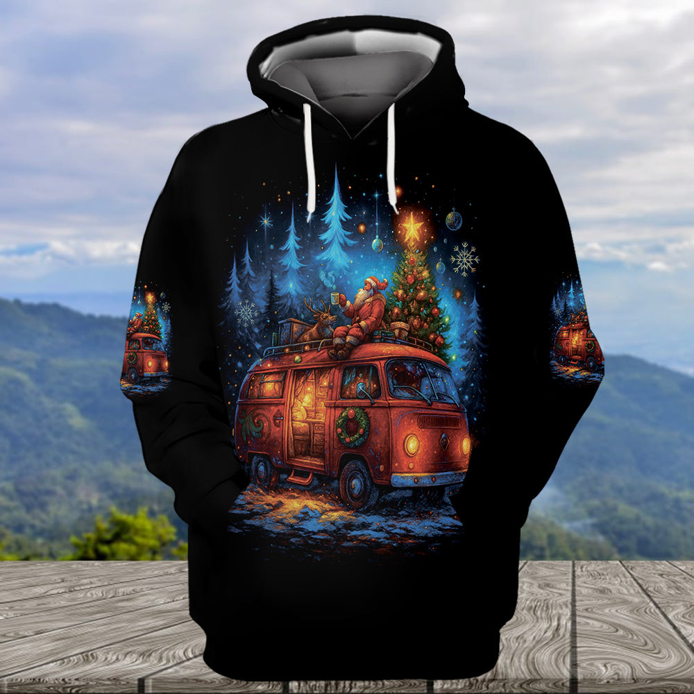 Camping Night Christmas Wonderful All Over Print Shirt