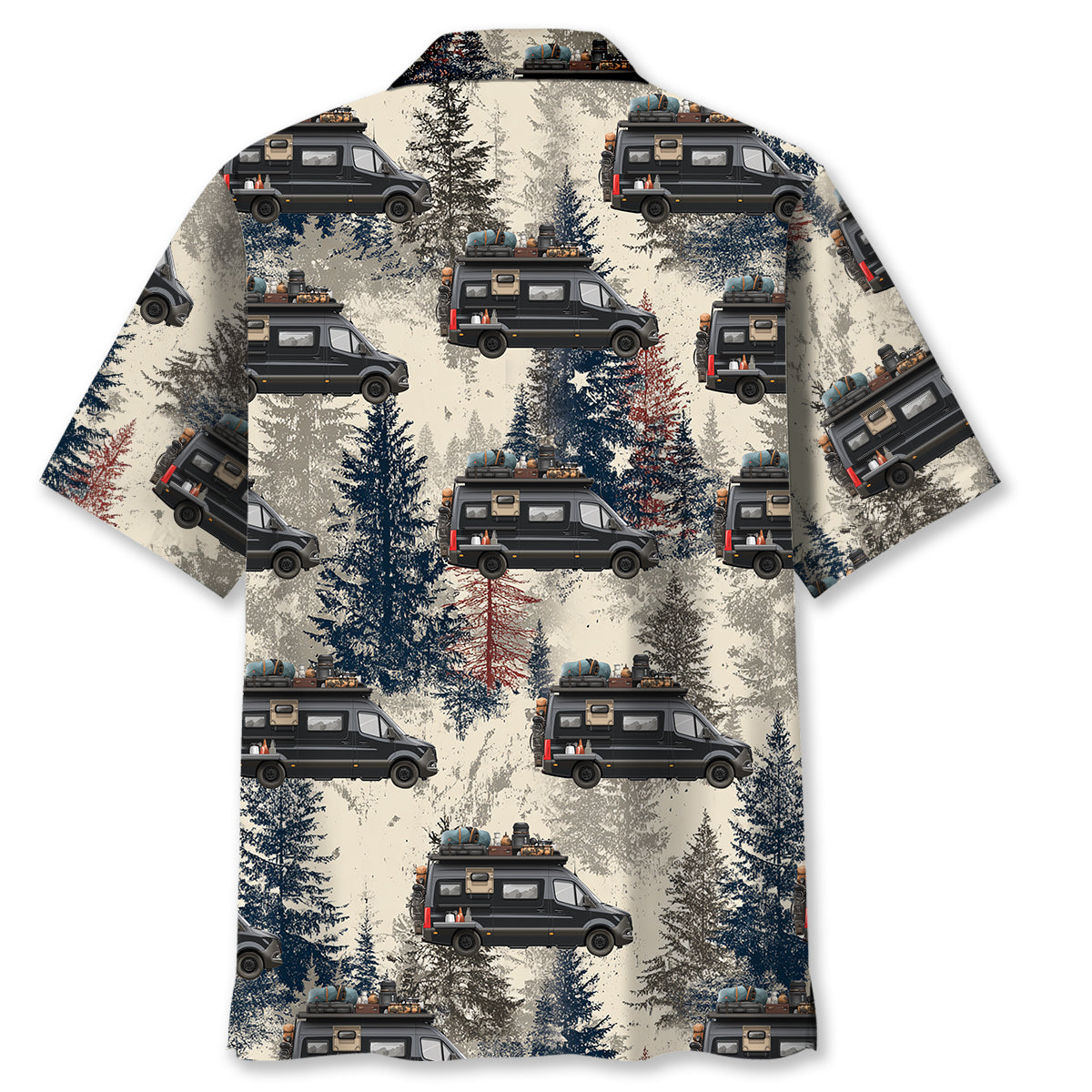 America Conversion Van Camping Hawaiian Shirt