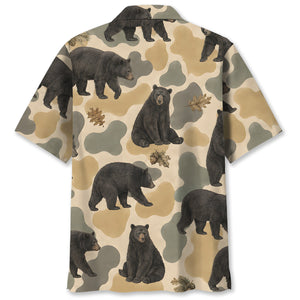 Bear Camouflage Men Polo Shirt