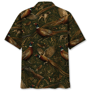 Vintage Pheasant Hunting Hawaiian Shirt