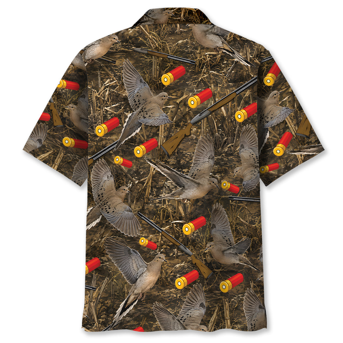Vintage Camouflage Dove Hunting Hawaiian Shirt