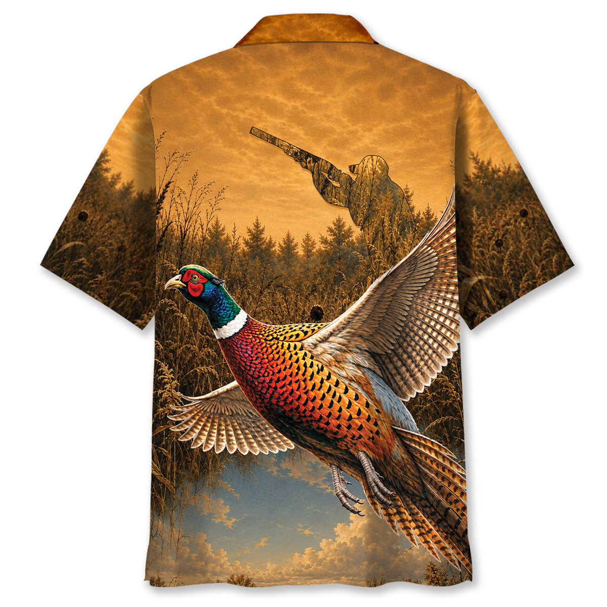 Wild Pheasant Hunting Hawaiian Shirt