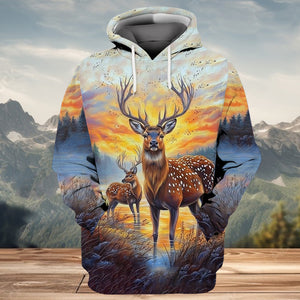 Deers In The Wild All Over Print Shirt