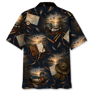 Vintage Duck Hunting Field Journal Hawaiian Shirt