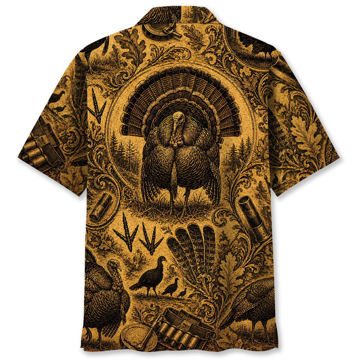 Turkey Hunting Legend Vintage Art Hawaiian Shirt