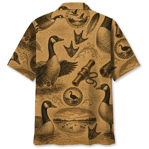 Goose Hunting Vintage Artwork Hawaiian Shirt