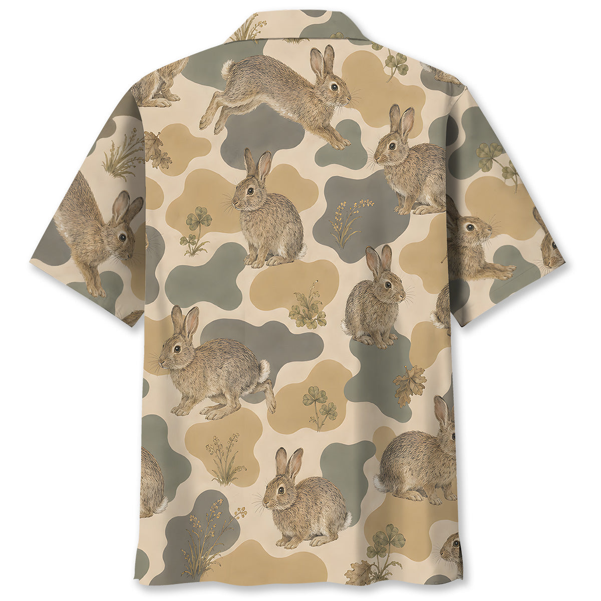 Rabbit Camouflage Men Polo Shirt
