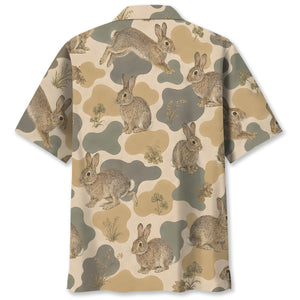 Rabbit Camouflage Men Polo Shirt