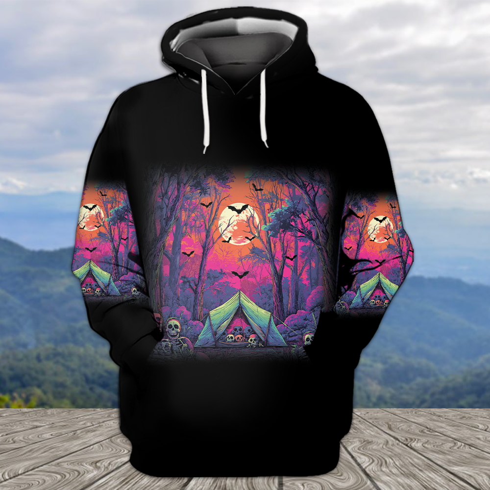 Skull Tent Adventure All Over Print Shirt