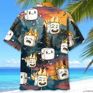 Funny Marshmallow Emotions Hawaiian Shirt