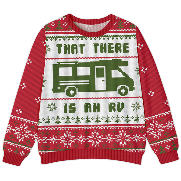 Red That There Is An RV Christmas Ugly Sweater