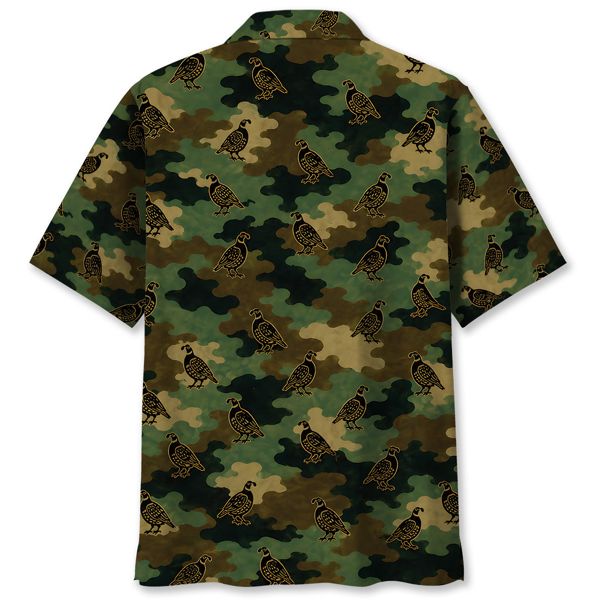 Quail Camouflage Millitary Hawaiian Shirt
